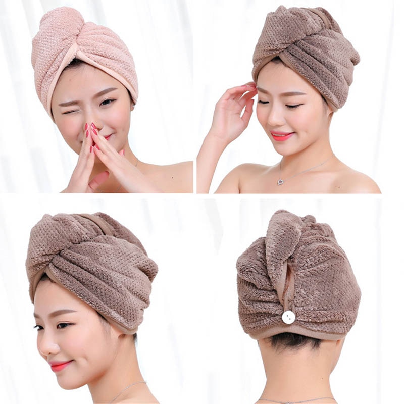 Microfiber Hair Turban Quick Dry Towel Microfiber Hair Turban Quick Dry Towel