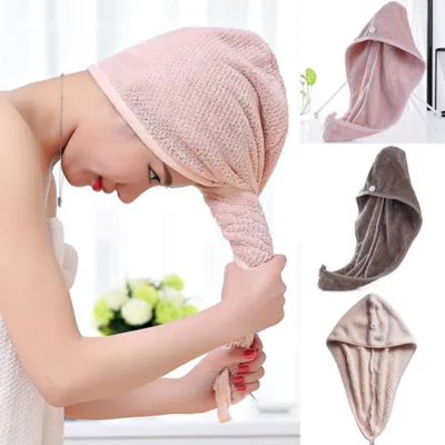 Microfiber Hair Wrap After Shower Cap Microfiber Hair Wrap After Shower Cap