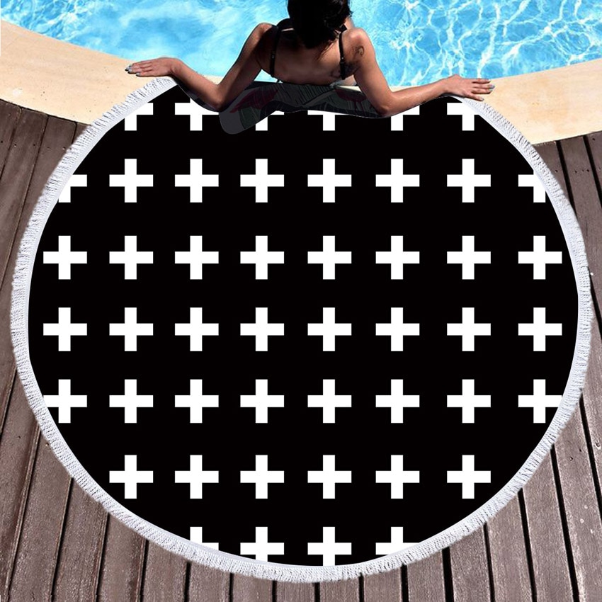 Microfiber Round Boho Beach Towel Microfiber Round Boho Beach Towel