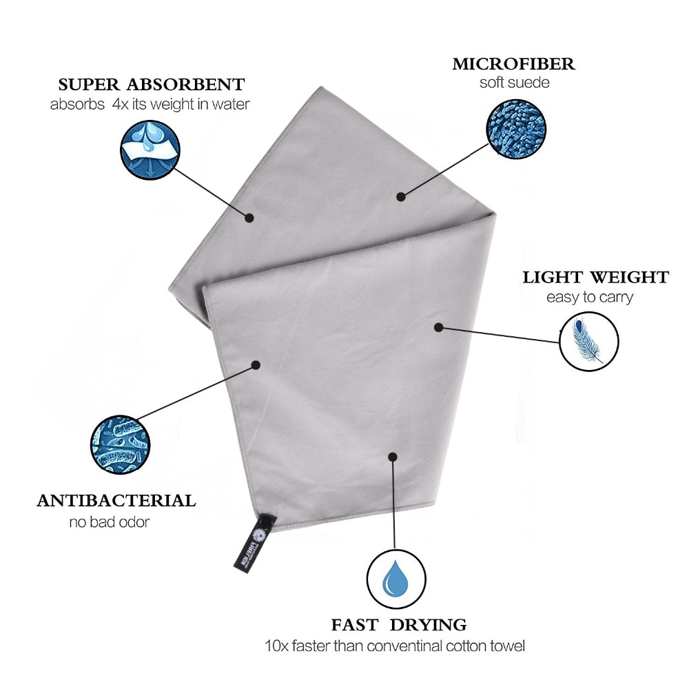 Microfiber Travel Towel Fast Drying Cloth