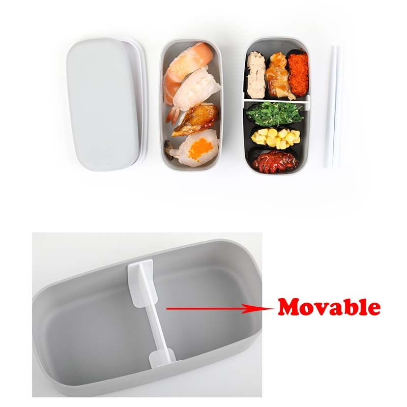 Microwavable Food Container 2 Layer Lunch Box