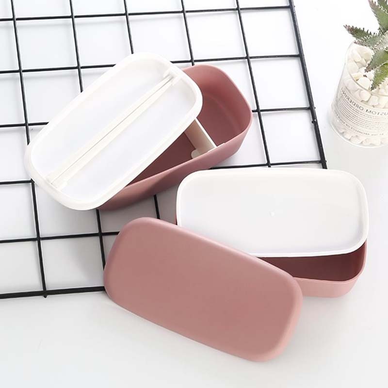Microwavable Food Container 2 Layer Lunch Box