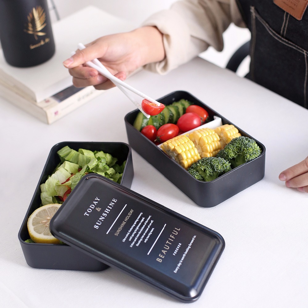 Microwavable Lunch Box 2-Layer Container Microwavable Lunch Box 2-Layer Container