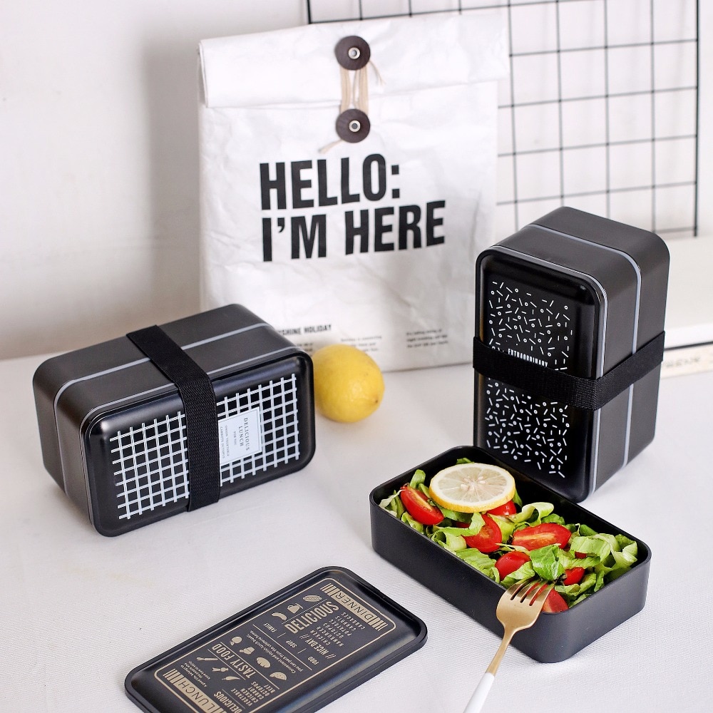 Microwavable Lunch Box 2-Layer Container Microwavable Lunch Box 2-Layer Container