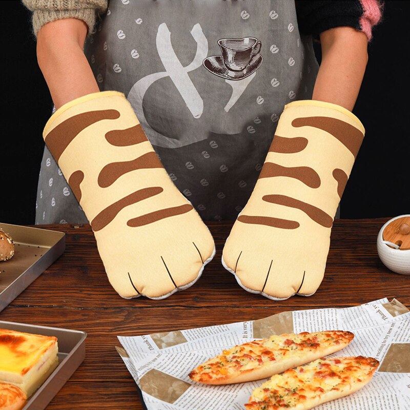 Microwave Cotton Gloves Cute Cat Paws Oven Insulation Gloves Single Kitchen Baking Supplies Microwave Cotton Gloves Cute Cat Paws Oven Insulation Gloves Single Kitchen Baking Supplies