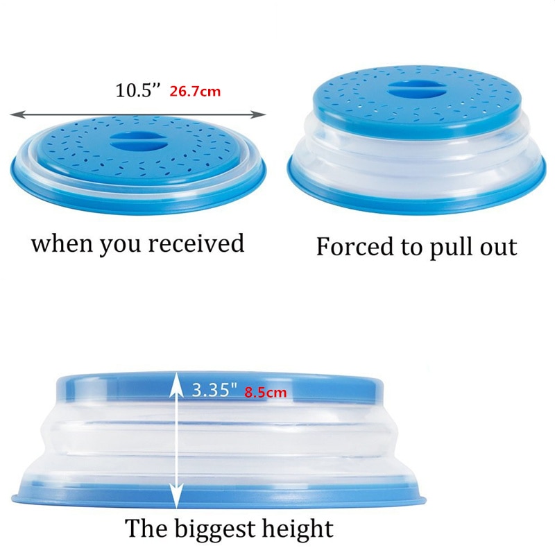 Microwave Cover Collapsible Oven Lid