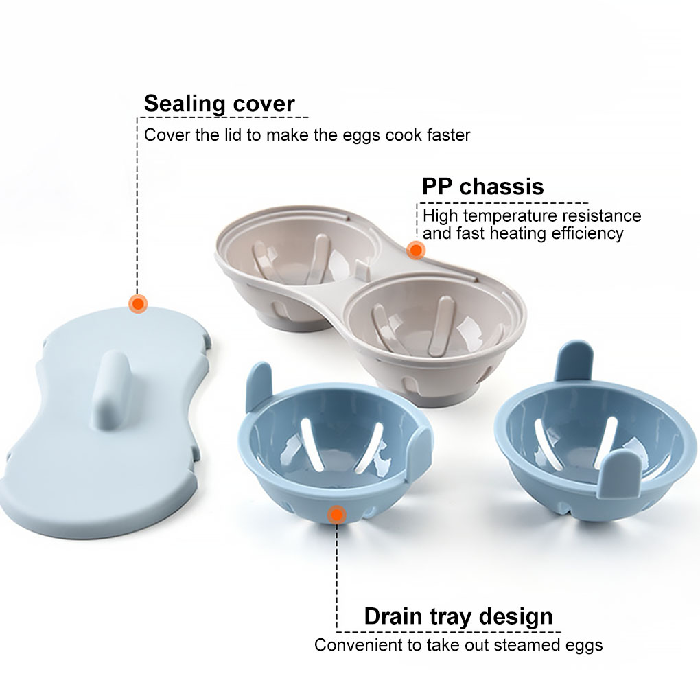 Microwave Double Egg Poacher