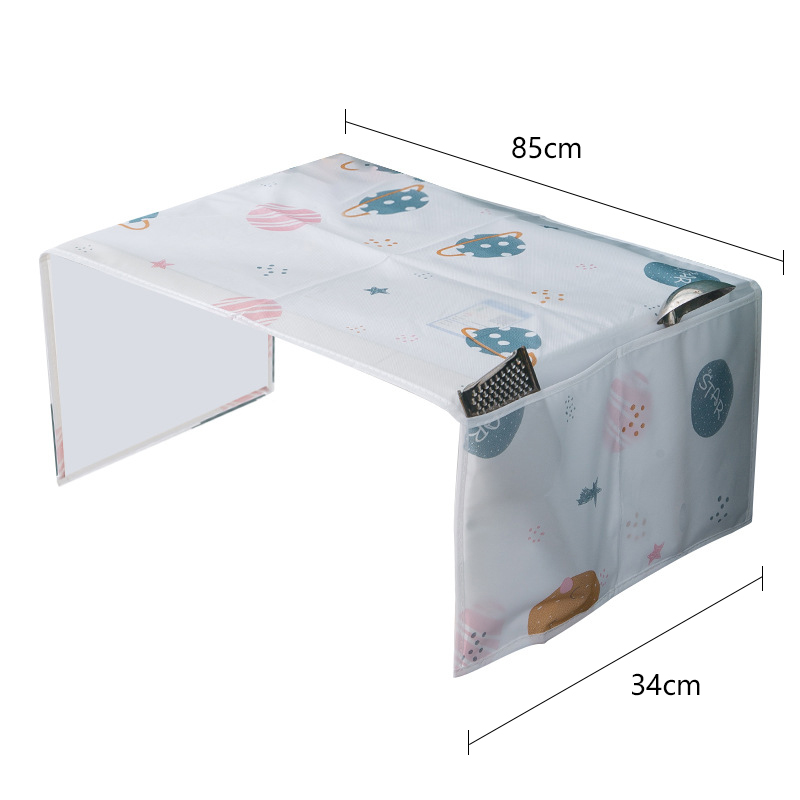 Microwave Dust Cover with Pockets