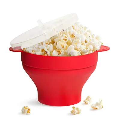 Microwave Popcorn Bowl with Lid