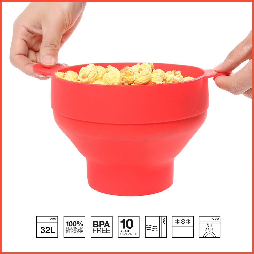Microwave Popcorn Silicone Bowl