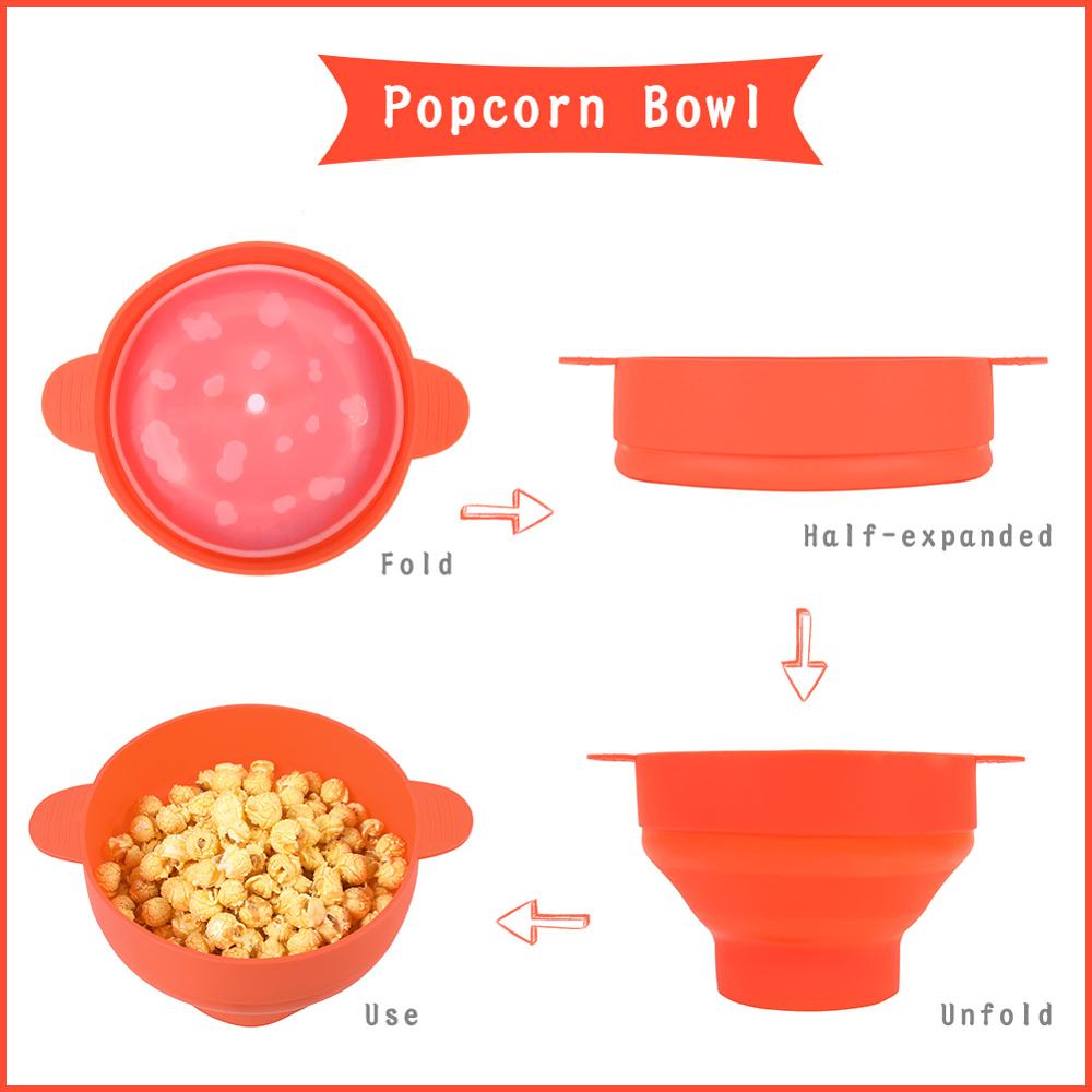 Microwave Popcorn Silicone Bowl