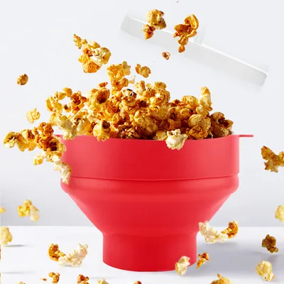 Microwaveable Collapsible Popcorn Popper