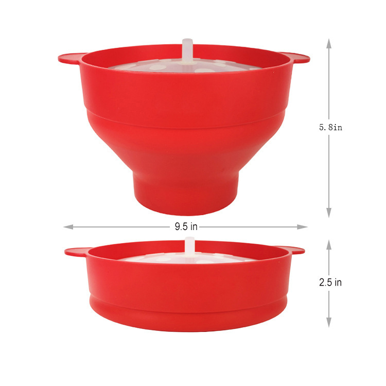 Microwaveable Collapsible Popcorn Popper