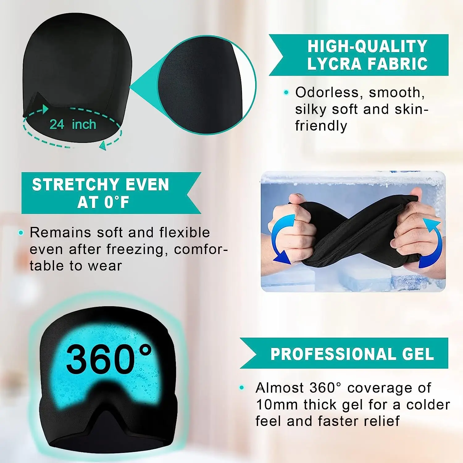 Migraine Relief Hat headache hat Gel Hot Cold Therapy Ice Cap For Relieve Pain Ice Hat Eye Mask Stress Pressure Pain Migraine Relief Hat headache hat Gel Hot Cold Therapy Ice Cap For Relieve Pain Ice Hat Eye Mask Stress Pressure Pain