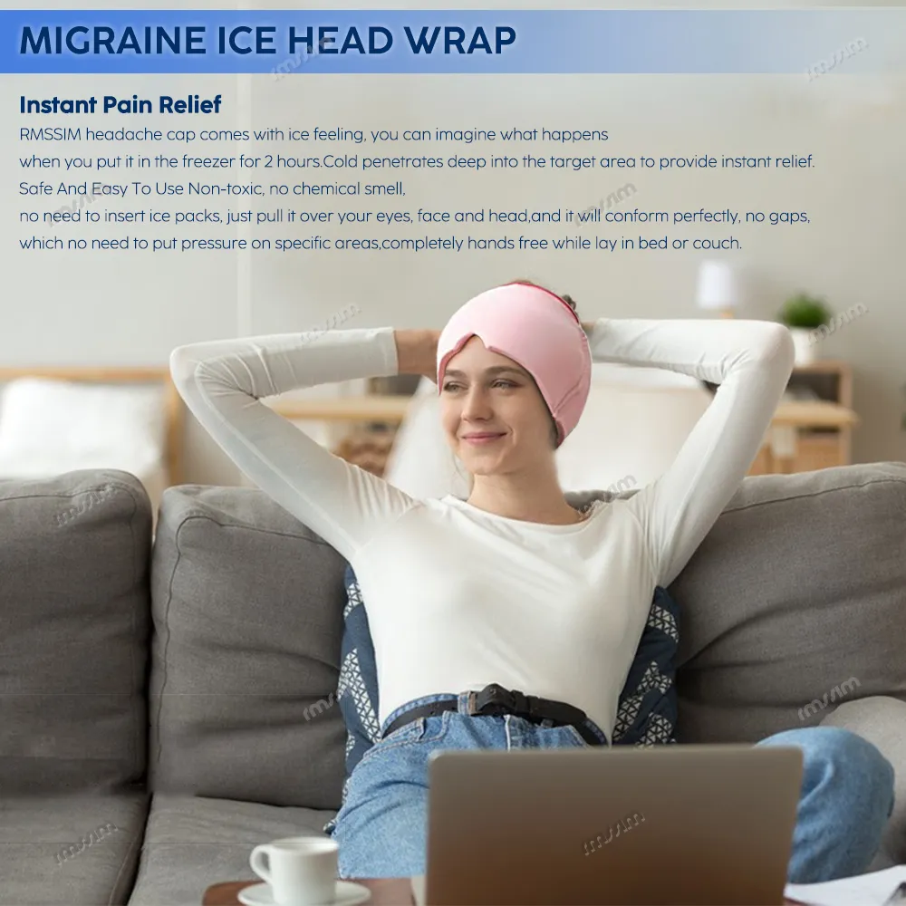 Migraine Relief HatHead Massager Gel Hot Cold Therapy Headache Migraine Relief Cap For Chemo,Sinus,Neck Wearable Migraine Relief HatHead Massager Gel Hot Cold Therapy Headache Migraine Relief Cap For Chemo,Sinus,Neck Wearable