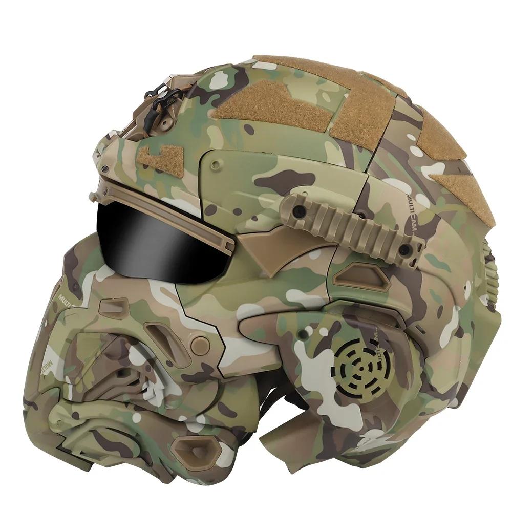 Militar Helmet Helmet Built-in Communication Headset Anti-fog Fan W-Ronin Assault Helmet Detachable Mask Replacement Militar Helmet Helmet Built-in Communication Headset Anti-fog Fan W-Ronin Assault Helmet Detachable Mask Replacement