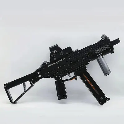Military Blocks Guns UMP45 Model Building Blocks WW2 Bricks Handgun SHOOTING Army Weapon Classic Gun Toys For Kids Boys
