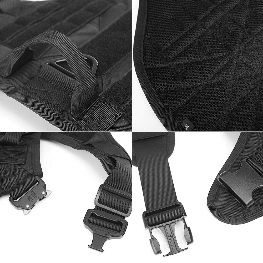 Military Large Dog Harness Pet German Shepherd K9 Malinois Training Vest Tactical Dog Harness And Leash Set For Dogs