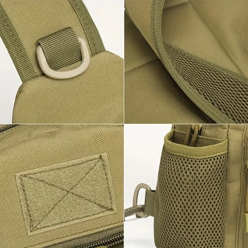 Military Shoulder Bag, Trekking Chest Sling Bag, Nylon Backpack For Hiking Outdoor Camping Fishing