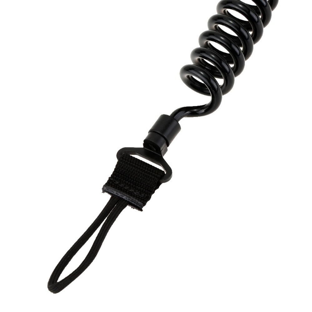 Military Tactical Lanyard Multi-purpose Spring Lanyard Pistol Secure Lanyard Rifle Sling Strap Shooting Hunting Gun