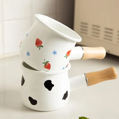 Milk Saucepan Enamel Pot