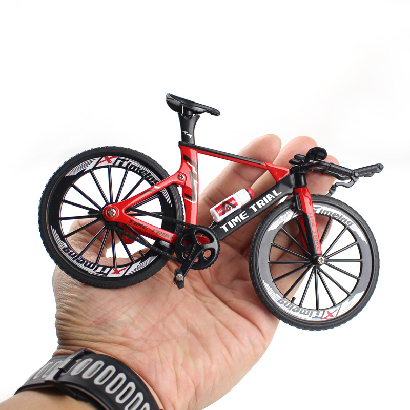 Mini 1:10 Alloy Bicycle Model Diecast Metal Finger Mountain bike Racing Toy Bend Road Simulation Collection Toys for Mini 1:10 Alloy Bicycle Model Diecast Metal Finger Mountain bike Racing Toy Bend Road Simulation Collection Toys for