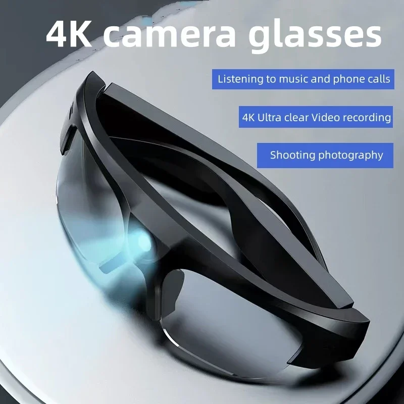 Mini 2K HD Camera Smart Glasses TWS Wireless Live Bluetooth Waterproof Drive Video Recorder Sports Outdoor Ride Call