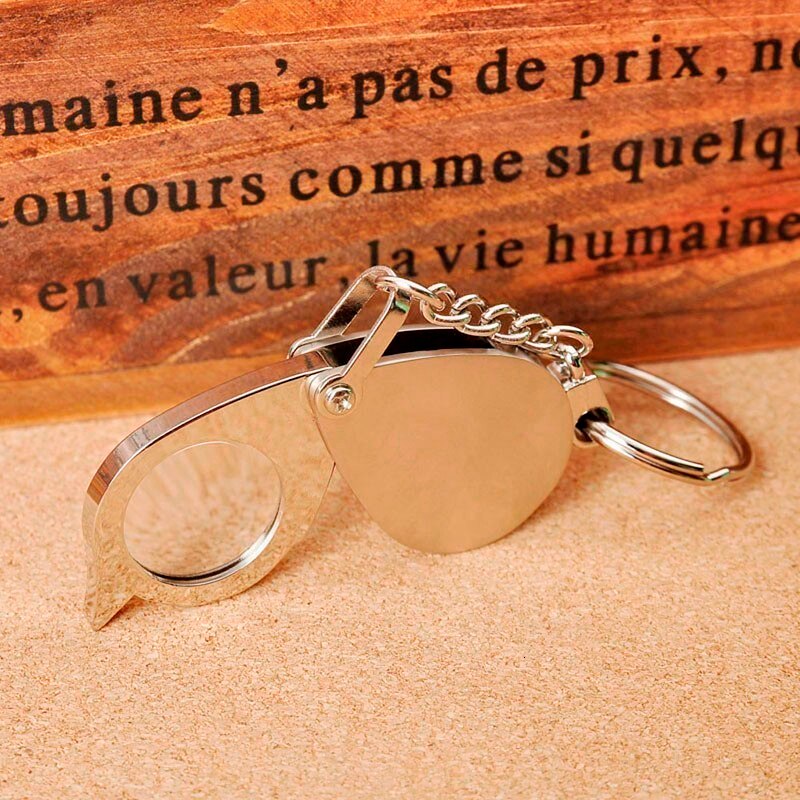 Mini 8X Magnifying Glass Keychain