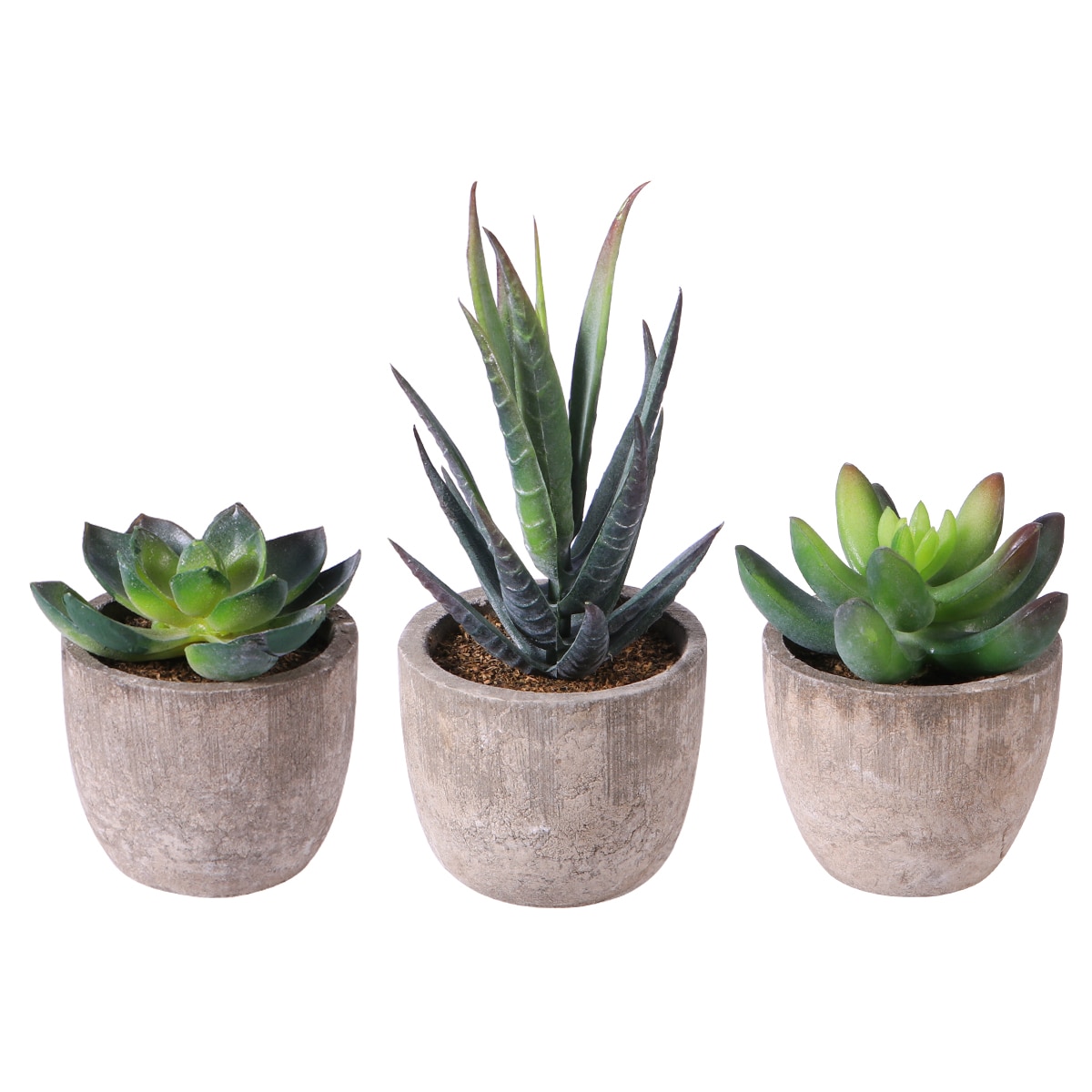 Mini Artificial Succulents in Pot (3 pcs) Mini Artificial Succulents in Pot (3 pcs)