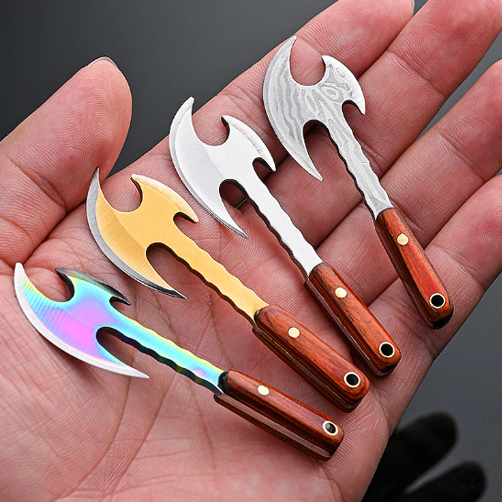 Mini Axe Knife Demolition Express Knife EDC Small Knife Blade Precious Embroidery Knife Small Vegetable Knife Portable Mini Axe Knife Demolition Express Knife EDC Small Knife Blade Precious Embroidery Knife Small Vegetable Knife Portable
