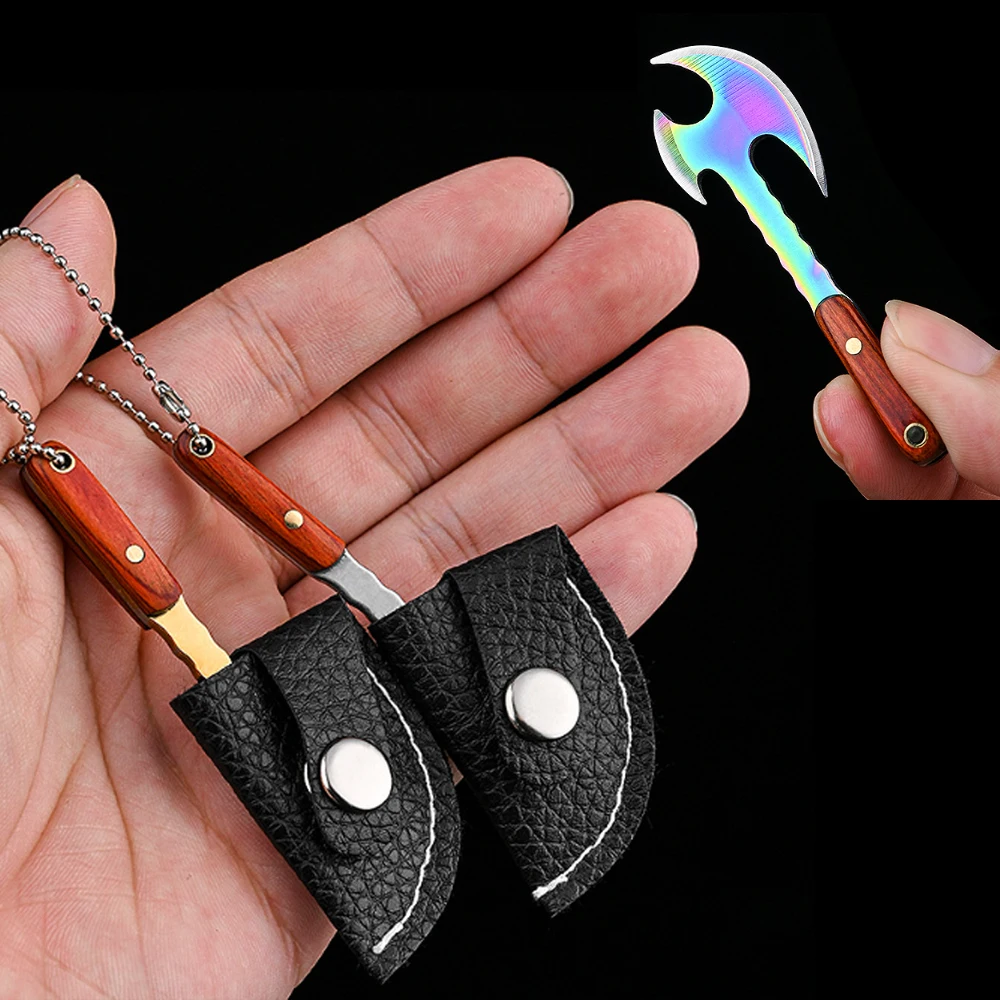 Mini Axe Knife Demolition Express Knife EDC Small Knife Blade Precious Embroidery Knife Small Vegetable Knife Portable
