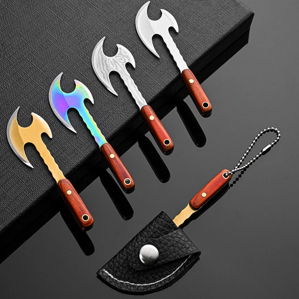 Mini Axe Knife Demolition Express Knife EDC Small Knife Blade Precious Embroidery Knife Small Vegetable Knife Portable