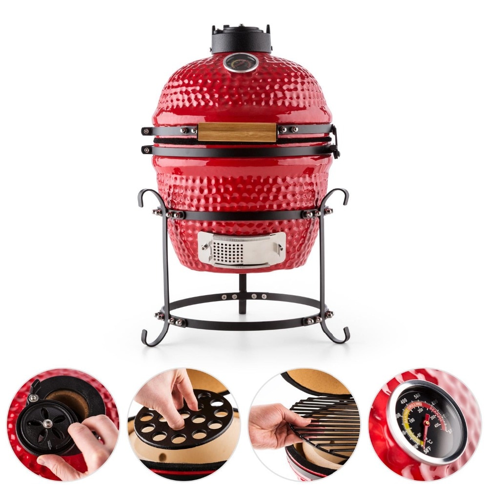 Mini BBQ Grill Outdoor Ceramic Cooker