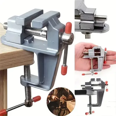 Mini Bench Vise Muliti-Funcational 3.5 Quot Aluminum Miniature Small Jewelers Hobby Clamp On Table Flat Pliers Tool Vice Mini Bench Vise Muliti-Funcational 3.5 Quot Aluminum Miniature Small Jewelers Hobby Clamp On Table Flat Pliers Tool Vice