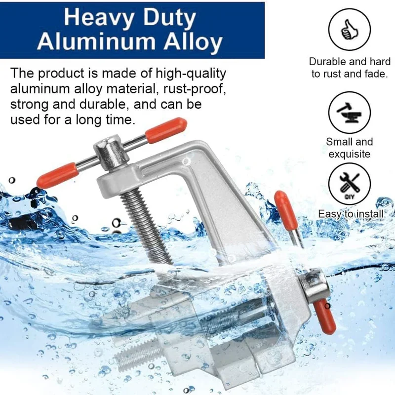 Mini Bench Vise Muliti-Funcational 3.5 Quot Aluminum Miniature Small Jewelers Hobby Clamp On Table Flat Pliers Tool Vice Mini Bench Vise Muliti-Funcational 3.5 Quot Aluminum Miniature Small Jewelers Hobby Clamp On Table Flat Pliers Tool Vice
