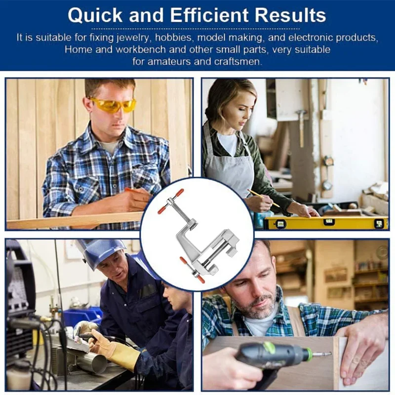 Mini Bench Vise Muliti-Funcational 3.5 Quot Aluminum Miniature Small Jewelers Hobby Clamp On Table Flat Pliers Tool Vice Mini Bench Vise Muliti-Funcational 3.5 Quot Aluminum Miniature Small Jewelers Hobby Clamp On Table Flat Pliers Tool Vice