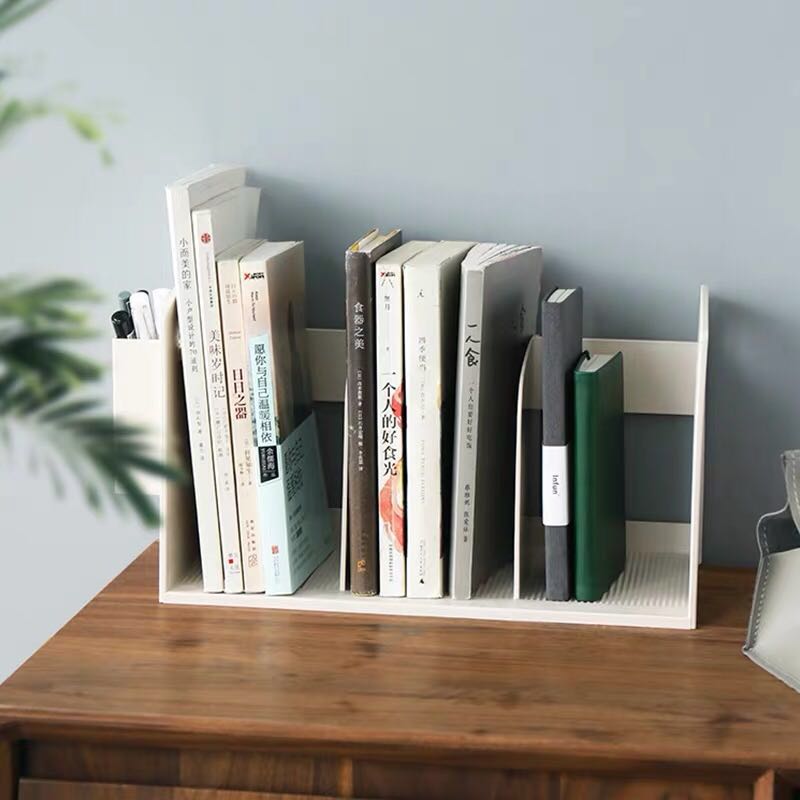 Mini Bookcase Plastic Desk Organizer