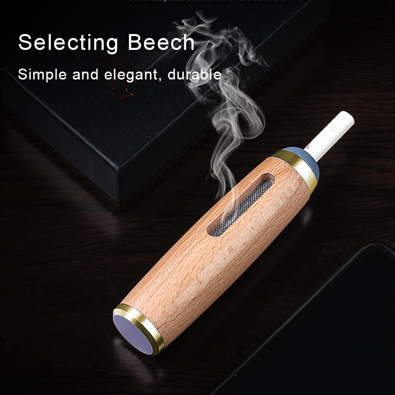 Mini Car Ashtray Walnut Wood Cigarette Holder Case Car Ashtray Mini Car Ashtray Walnut Wood Cigarette Holder Case Car Ashtray