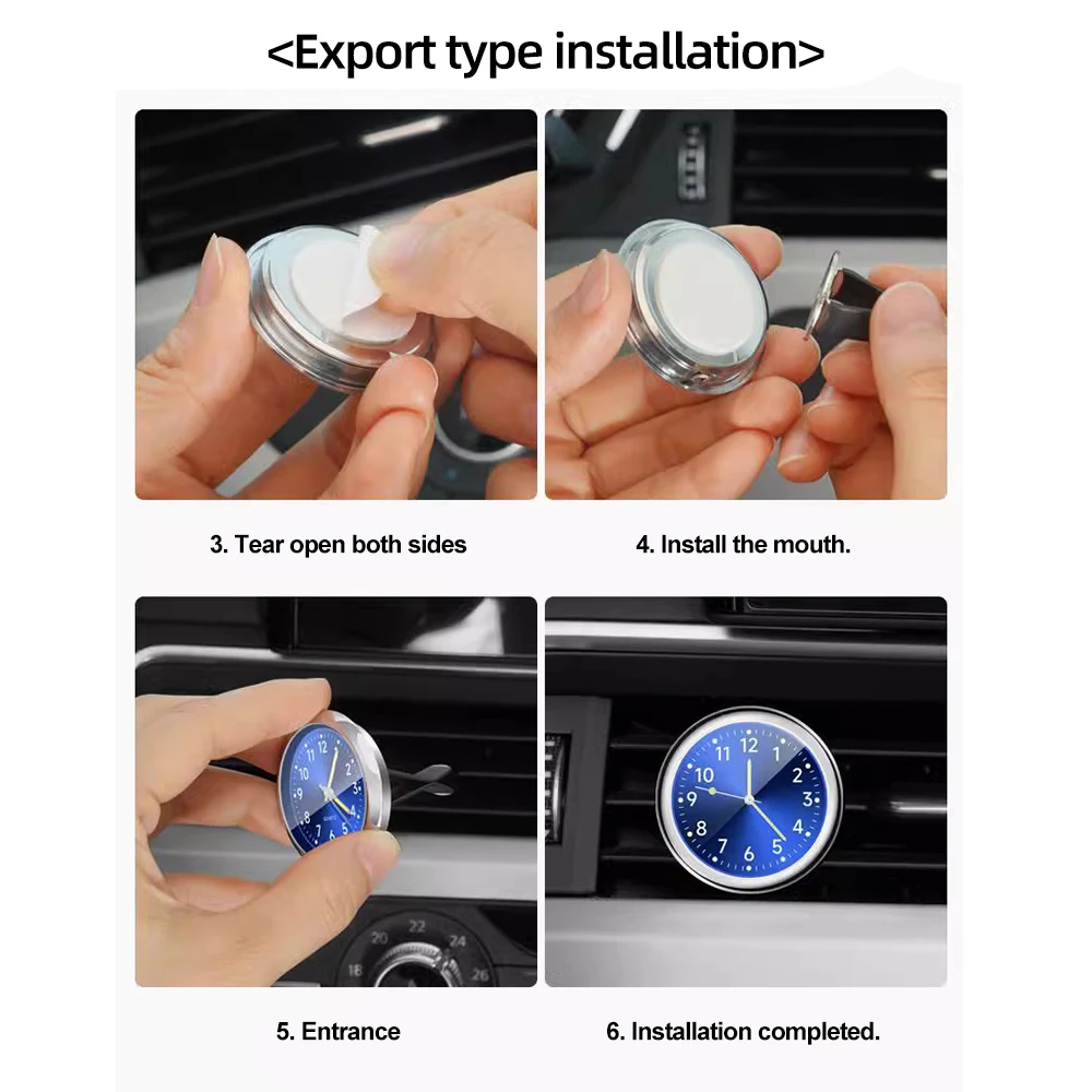 Mini Car Clock Luminous 5 Colors Auto Stick-On Digital Watch Mechanics Quartz Motorcycle Clocks Auto Ornament Car Mini Car Clock Luminous 5 Colors Auto Stick-On Digital Watch Mechanics Quartz Motorcycle Clocks Auto Ornament Car