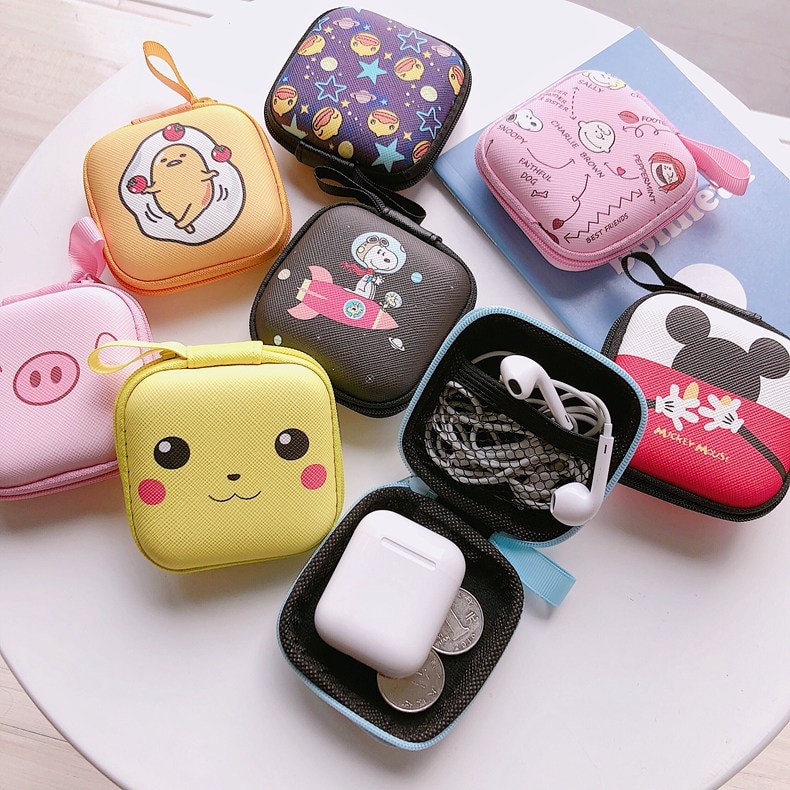 Mini Cartoon Earbud Pouch Case Mini Cartoon Earbud Pouch Case