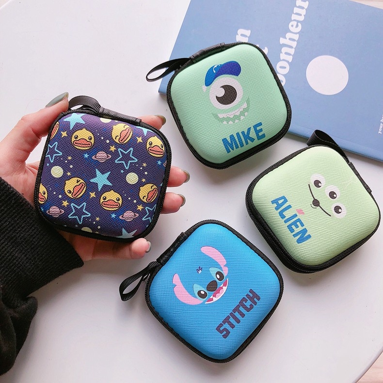 Mini Cartoon Earbud Pouch Case Mini Cartoon Earbud Pouch Case