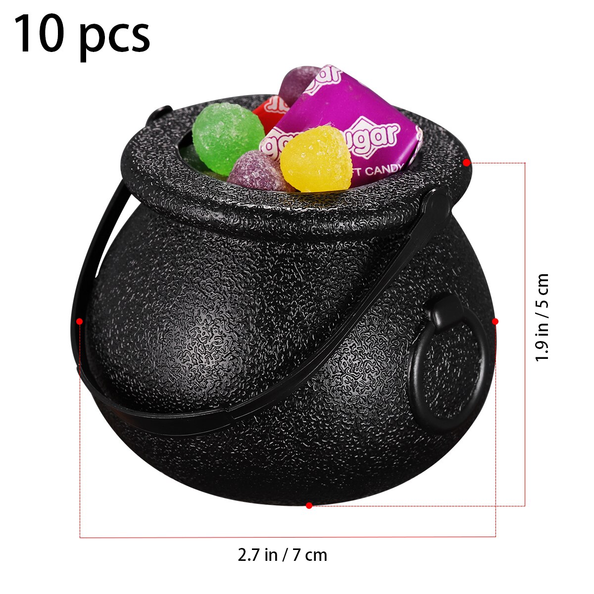 Mini Cauldrons Halloween Basket (10 Pcs) Mini Cauldrons Halloween Basket (10 Pcs)