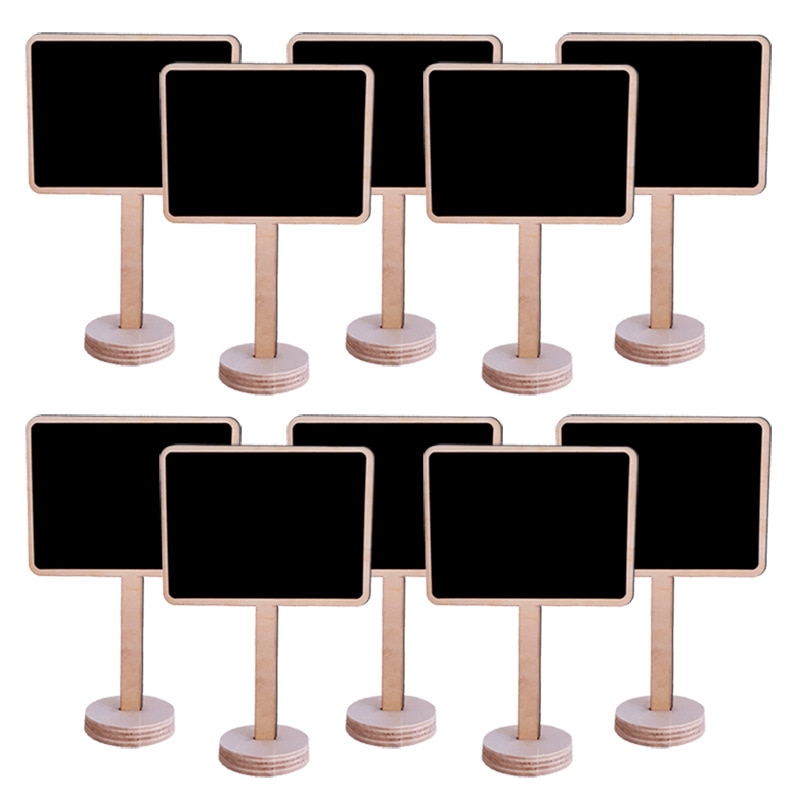 Mini Chalkboard Signs Wood Labels (10pcs)
