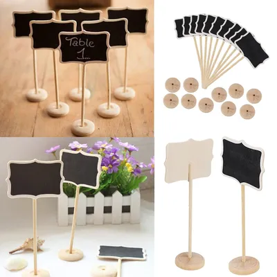 Mini Chalkboards with Stand (5pcs)