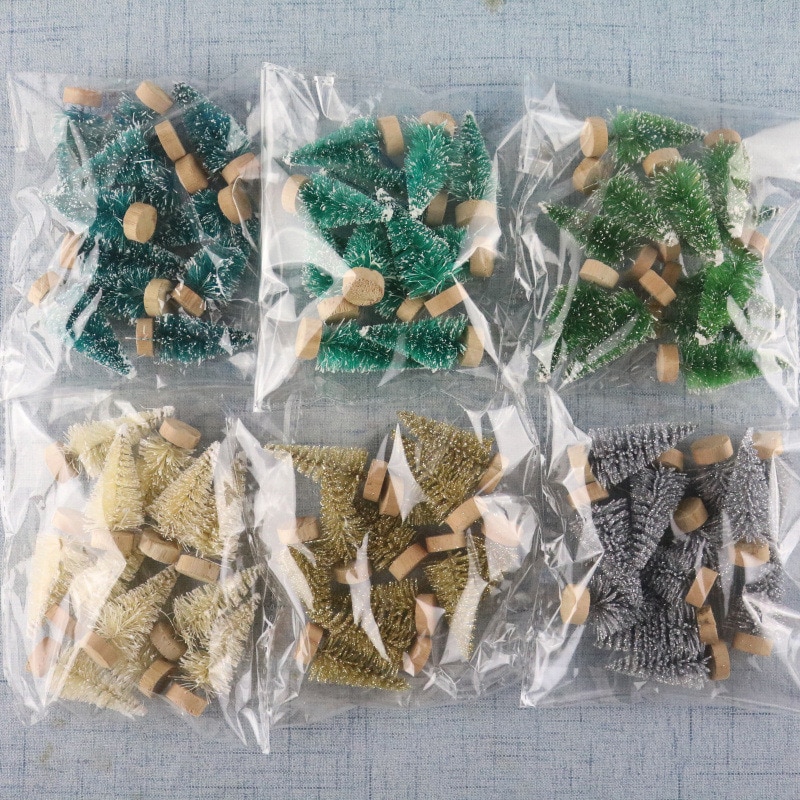 Mini Christmas Pine Tree Decor (12 pcs)