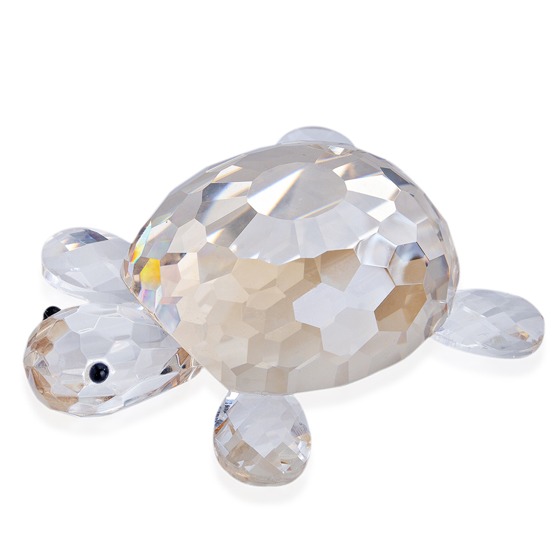 Mini Clear Crystal Turtle Figurine