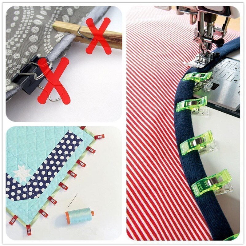 Mini Clear Quilt Binding Clips (20pcs)