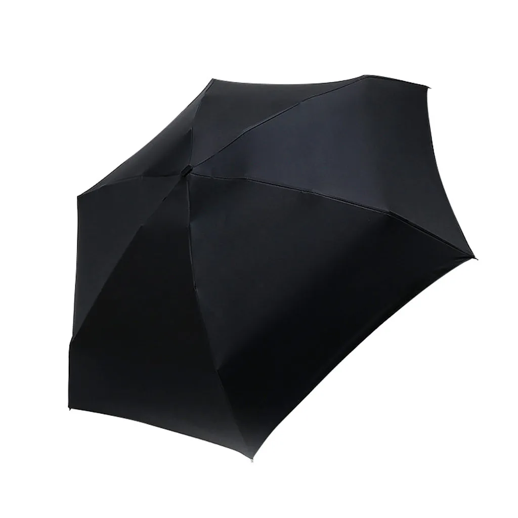 Mini Compact Pocket Umbrella for Women Flat Lightweight Umbrella Parasol Folding Sun Umbrellas Travel Sunshade Paraguas