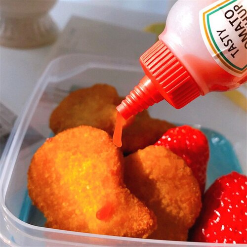 Mini Condiment Bottles Squeeze Bottles (2 pcs)