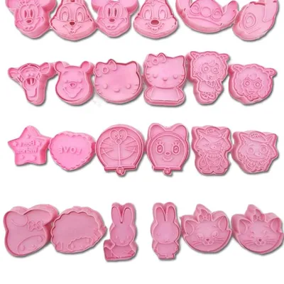 Mini Cookie Cutters Cartoon Mold 2pcs/set